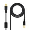 Nanocable Cable USB 2.0 Impresora Ferrita  3.0 M