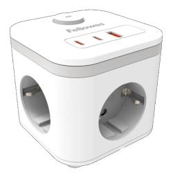 Fellowes Cubo Multienchufe USB Blanco