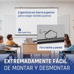 iggual Pantalla enrollable manual 100"16:9 PEM100p