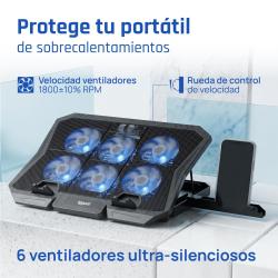 iggual Refrigerador portátil 6 ventiladores RP6V17