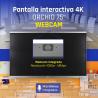 iggual Pantalla interactiva 4K ORCHID 75" Webcam