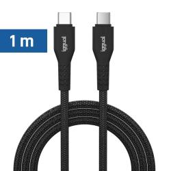 iggual Cable USB-C a tipo C 60W 3A 100 cm trenzado