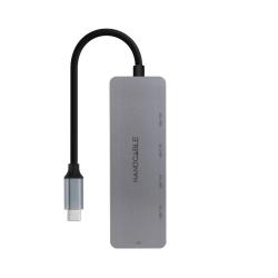 Nanocable HUB USB-C/M a 4xUSB-C/H + USB-C PD 100W