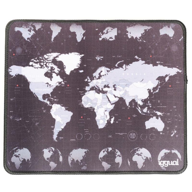 iggual Alfombrilla mapamundi ratón 30x25 cm iggual Alfombrilla mapamundi ratón 30x25 cm
