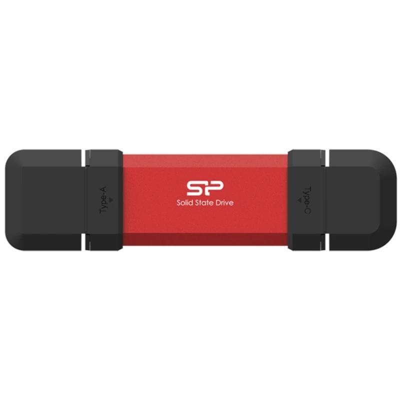 SP Memoria USB DS72 250GB USB A+C 3.2 Gen2 Rojo