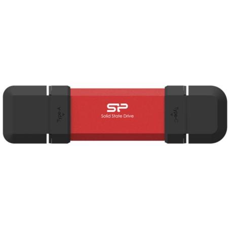 SP Memoria USB DS72 250GB USB A+C 3.2 Gen2 Rojo