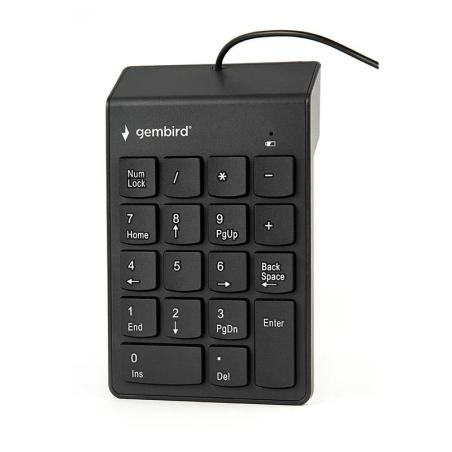 Gembird Teclado Numérico por cable USB Negro