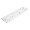 Cherry Teclado Lavable/Desinfectable USB Blanco