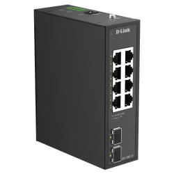 D-link DIS-100G-10P Switch Ind 8xG PoE+ 2x2.5G S