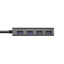 Aisens Hub USB 3.1 USB-C/M-4xTipo A/H gris, 15cm