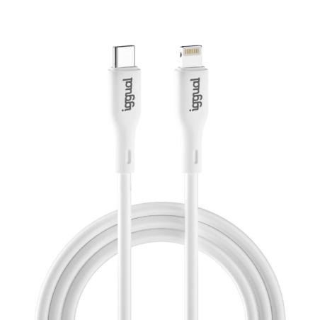 iggual cable USB-C/Lightning 100 cm blanco Q3.0 3A
