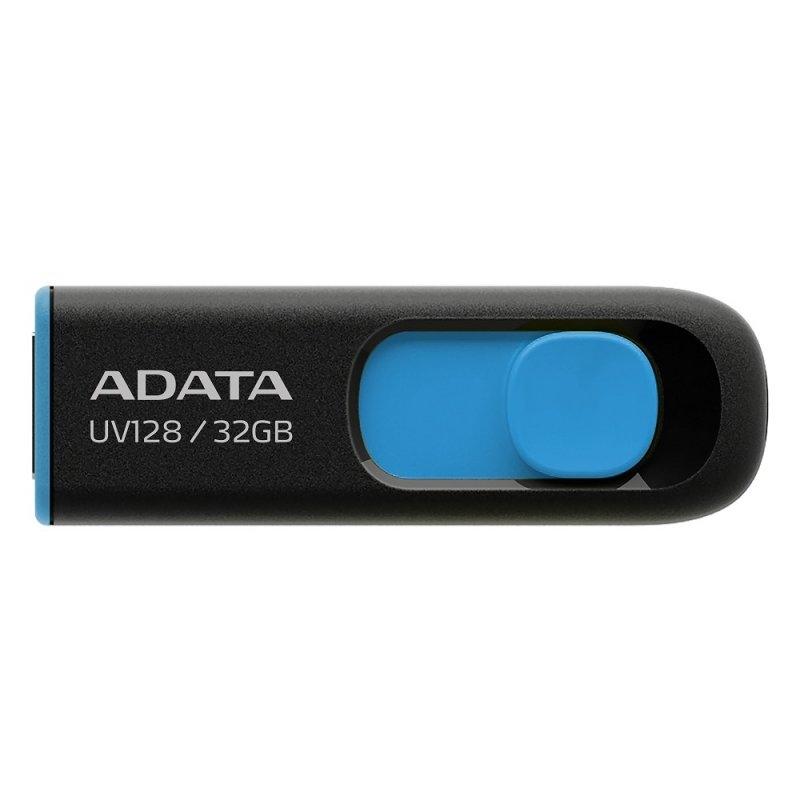 ADATA Lapiz Usb UV128 32GB USB 3.2 Negro/Azul ADATA Lapiz Usb UV128 32GB USB 3.2 Negro/Azul