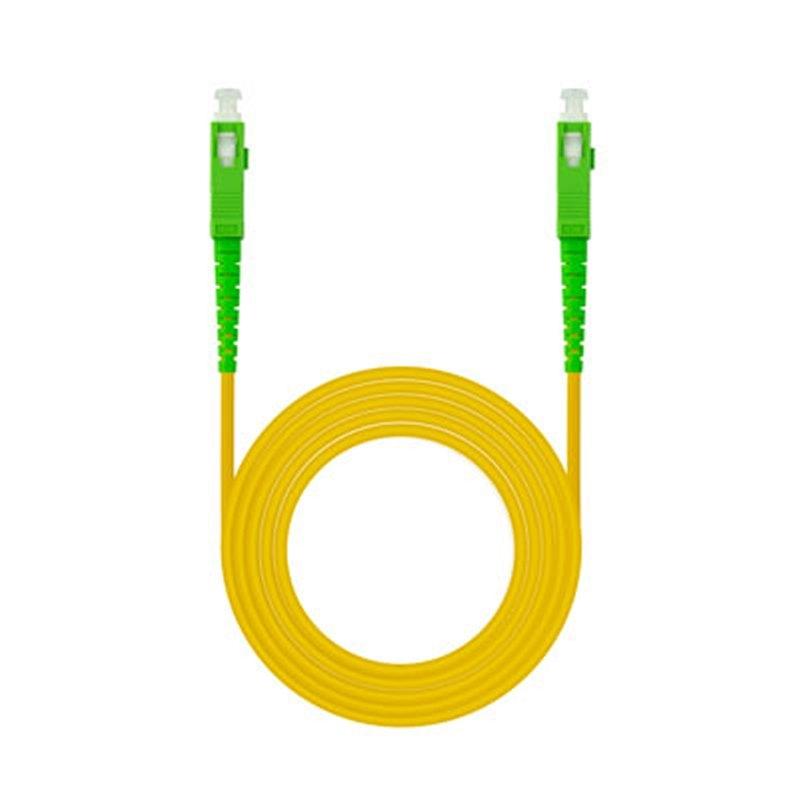 Nanocable Cable fibra SC/APC LSZH Amarillo 10m
