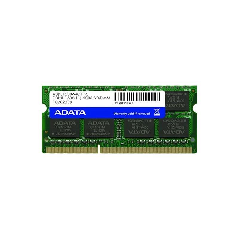 ADATA ADDS1600W4G11-S DDR3L SODIMM 4GB 1600MHz ADATA ADDS1600W4G11-S DDR3L SODIMM 4GB 1600MHz