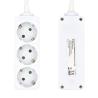 Ewent Ew3958 Regleta 3 tomas Blanco