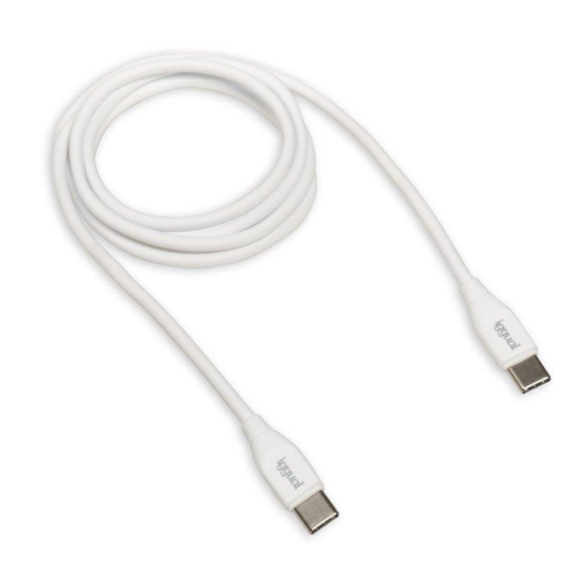 iggual Cable USB-C/USB-C 100 cm blanco Q3.0 3A iggual Cable USB-C/USB-C 100 cm blanco Q3.0 3A