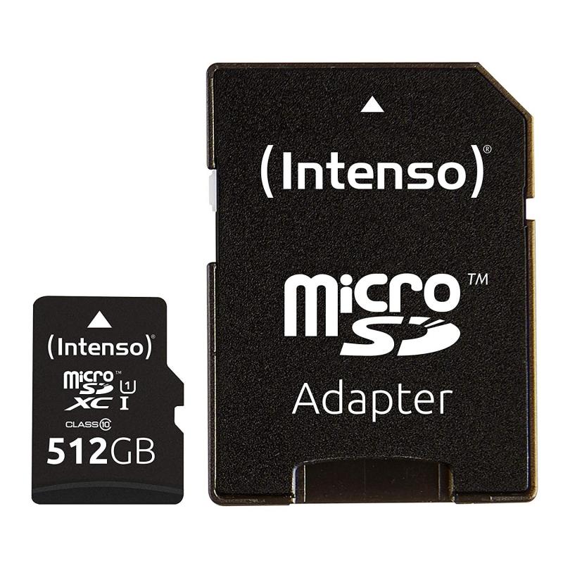 Intenso 3423493 Micro SD UHS-I Premium 512G c/adap Intenso 3423493 Micro SD UHS-I Premium 512G c/adap